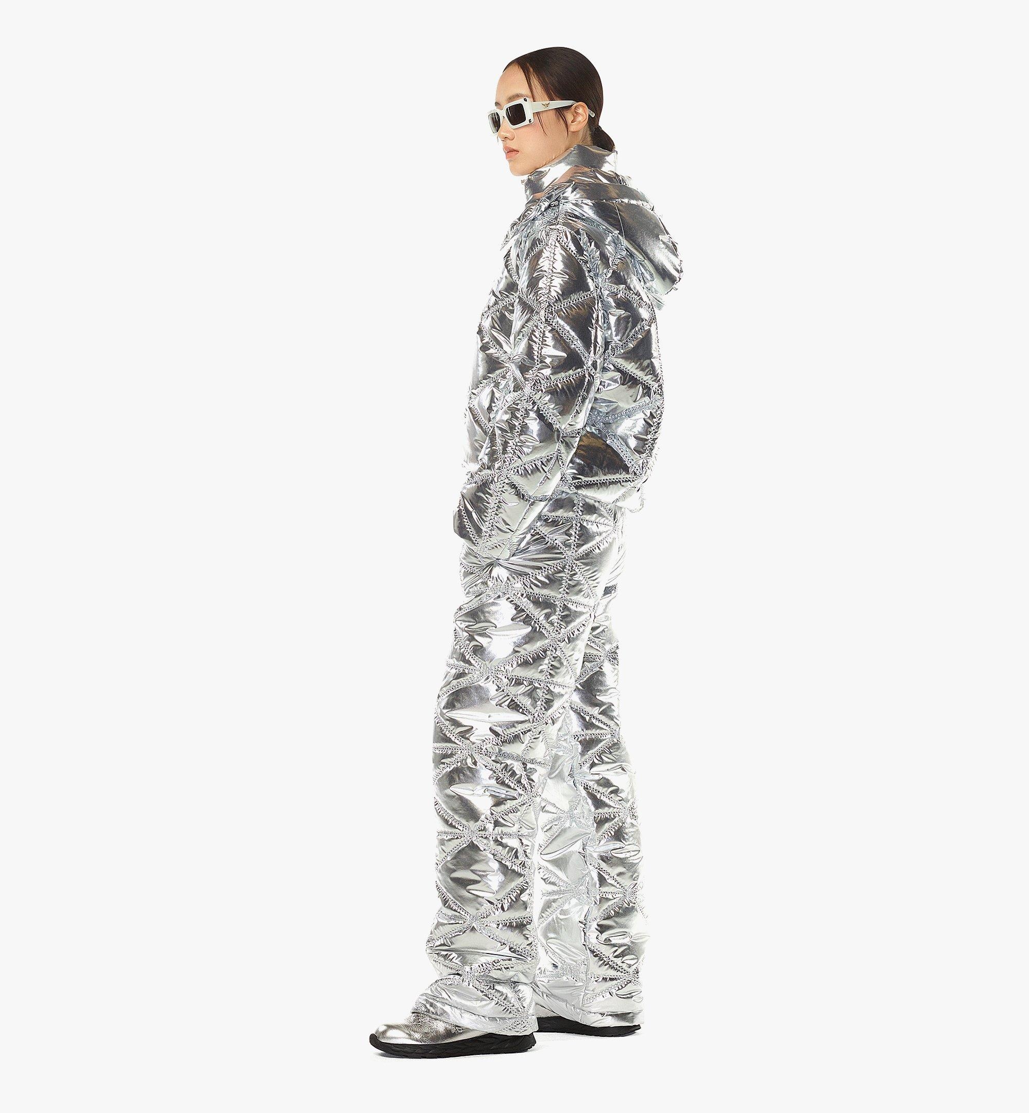 Après-Ski Quilted Puffer Jacket in Metallic Polyester - 4