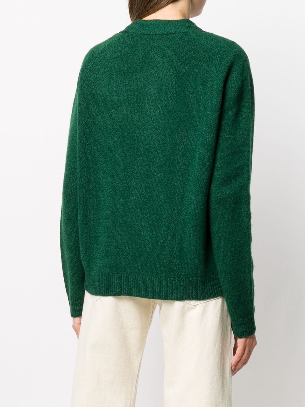 buttoned wool knit jumper - 4