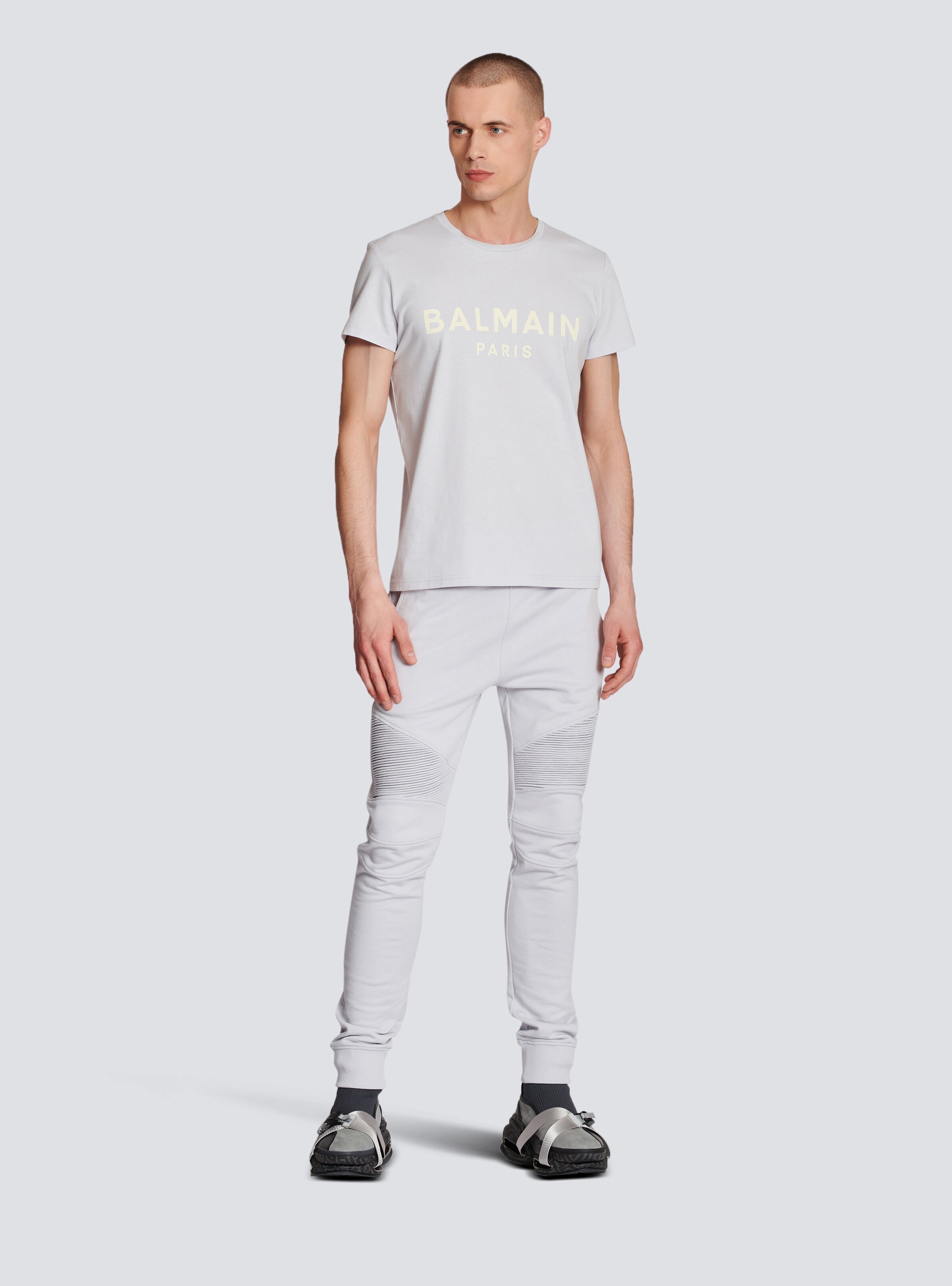 Cotton printed Balmain Paris logo T-shirt - 2
