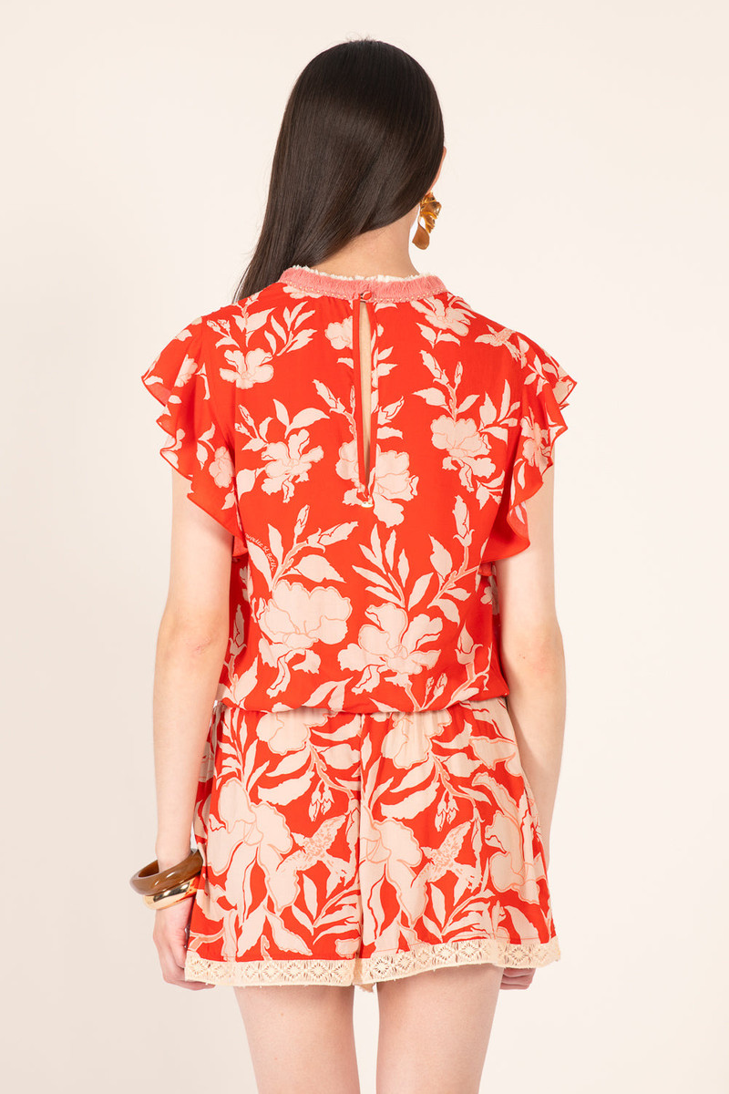 Short Jumpsuit Sasha - Coral Palm Beach 6