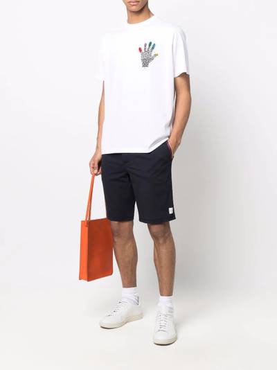 Paul Smith logo-patch track shorts outlook