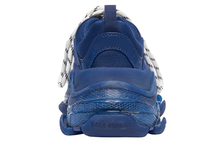 (WMNS) Balenciaga Triple S 'Clear Sole Navy' 544351W2CE14107 - 5