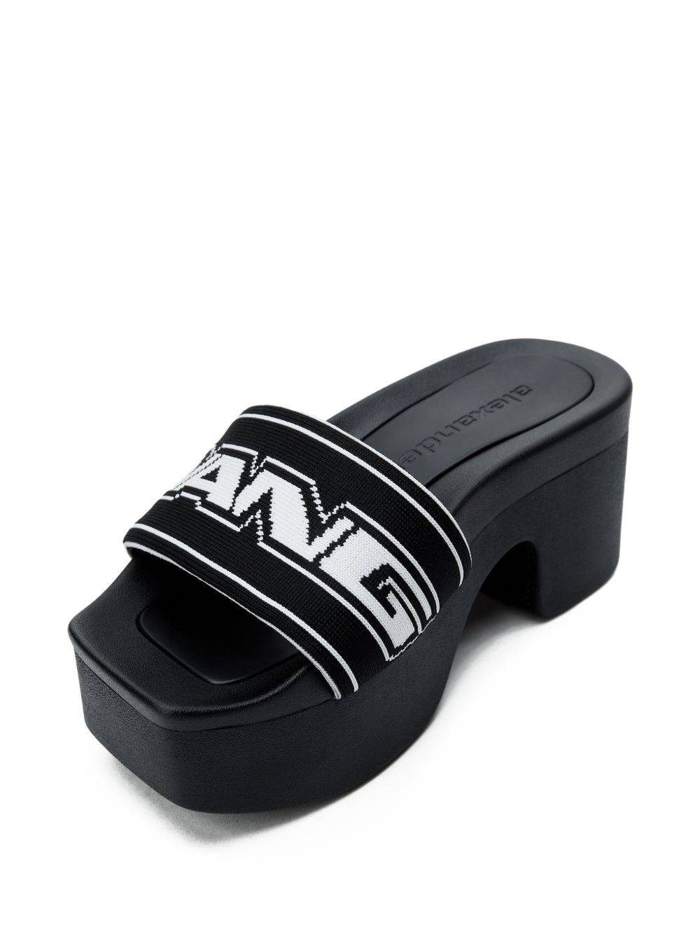 logo-band platform sandals - 2