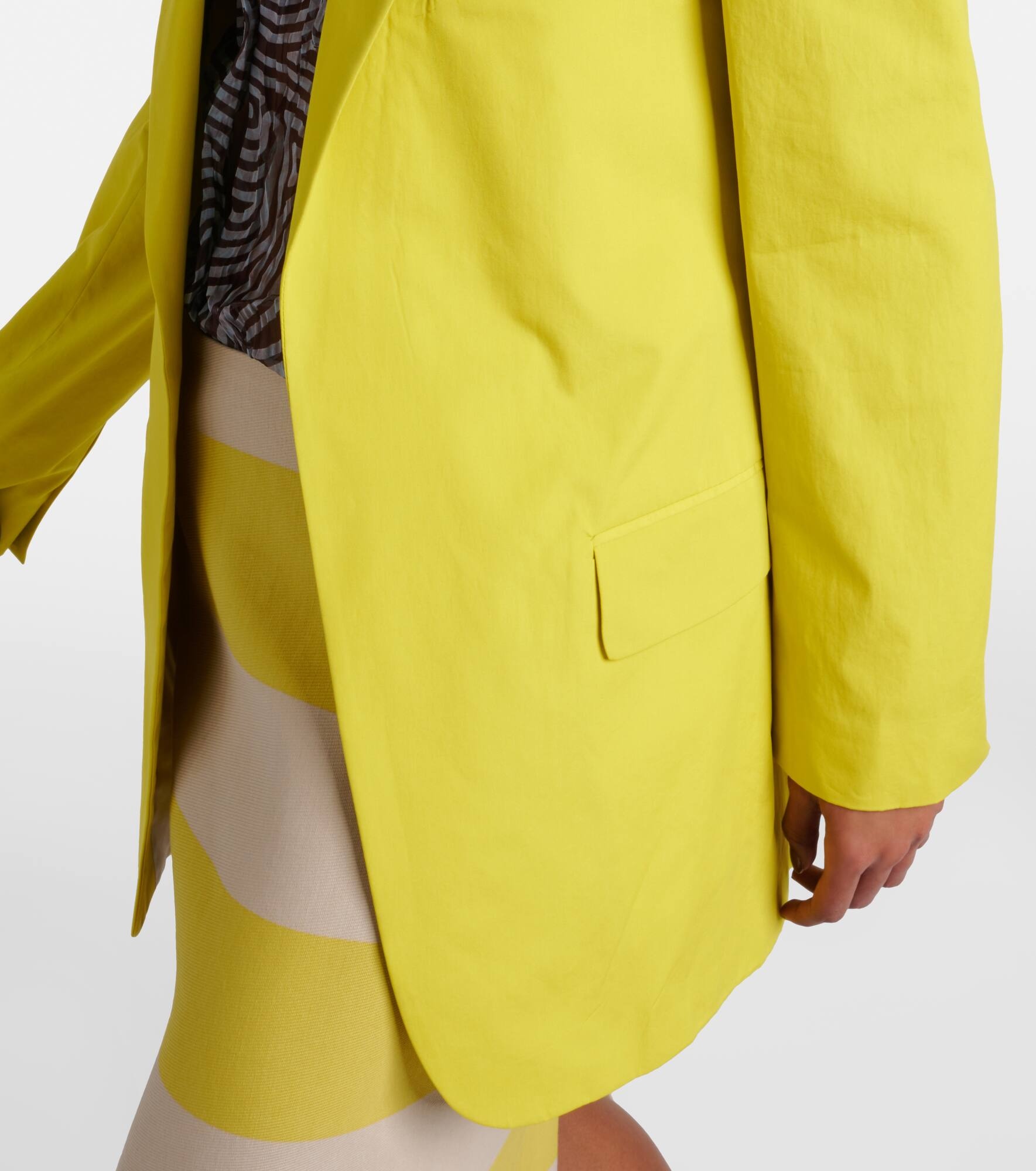 Oversized cotton poplin blazer - 5