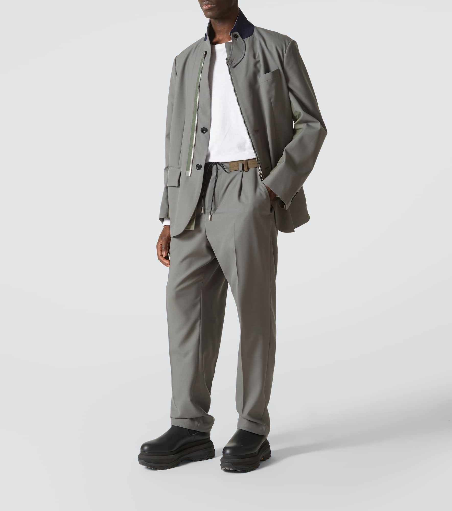 Mid-rise wide-leg pants - 2