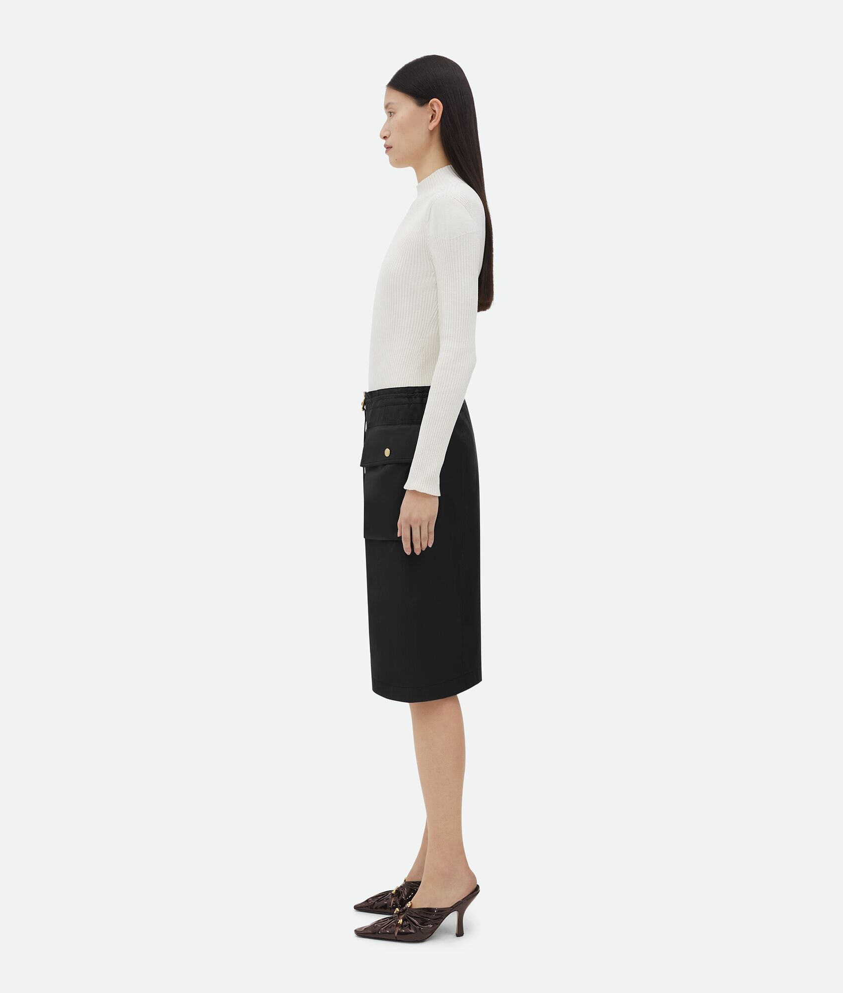 Waterproof Cotton Midi Skirt - 2