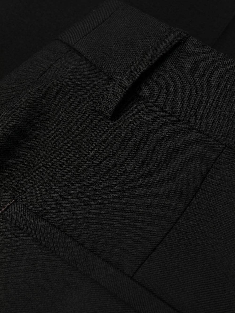 pleated wide-leg wool trousers - 7