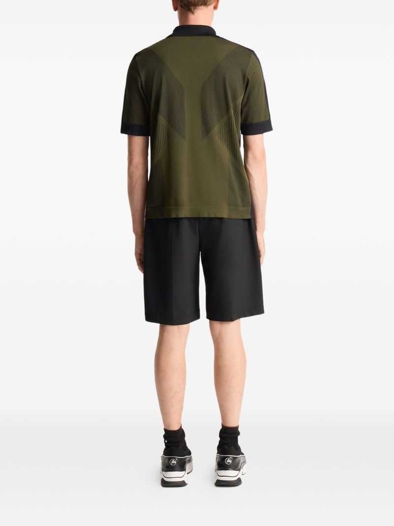 zip-neck short-sleeve polo shirt 3