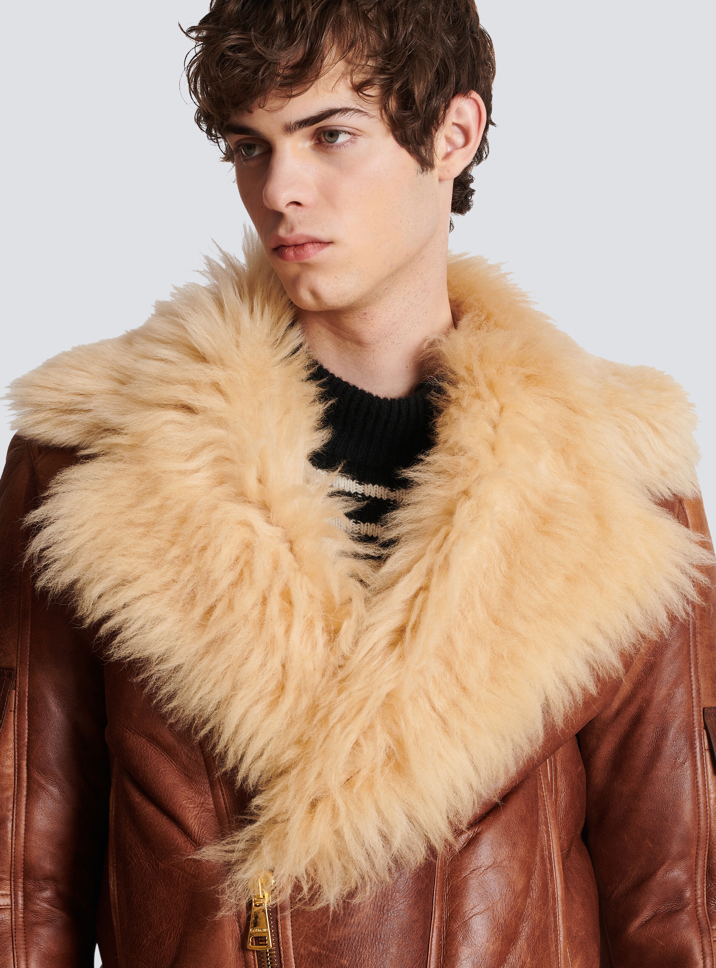 Sheepskin aviator jacket - 9
