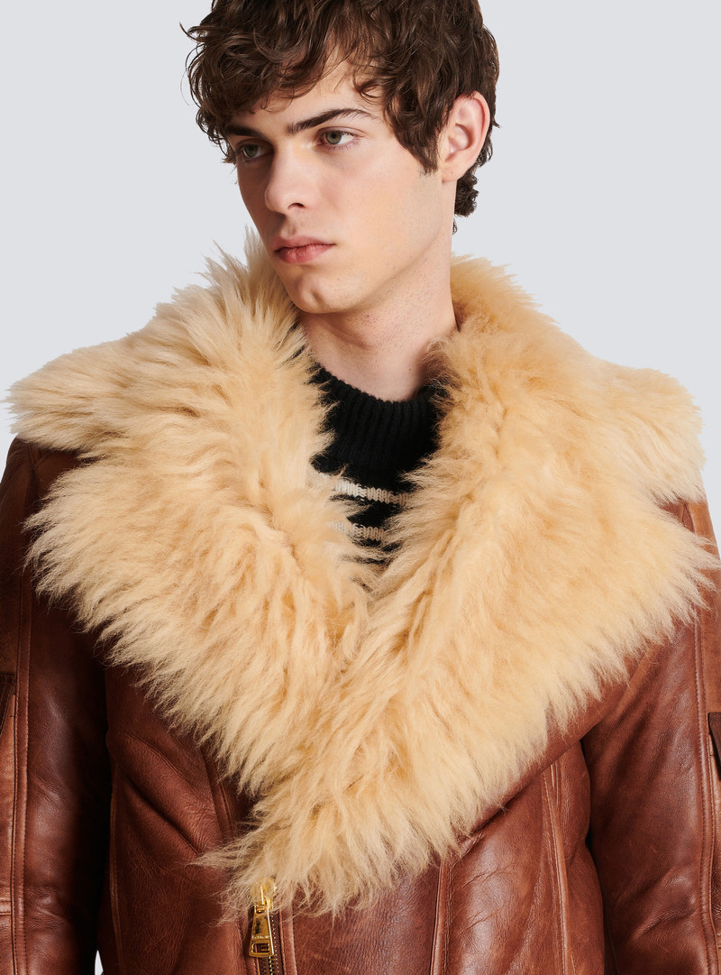 Sheepskin aviator jacket 9