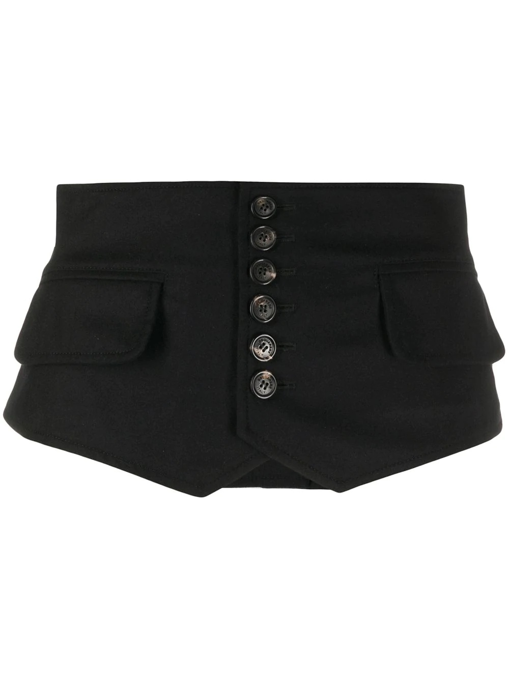 buttoned waist belt - 1