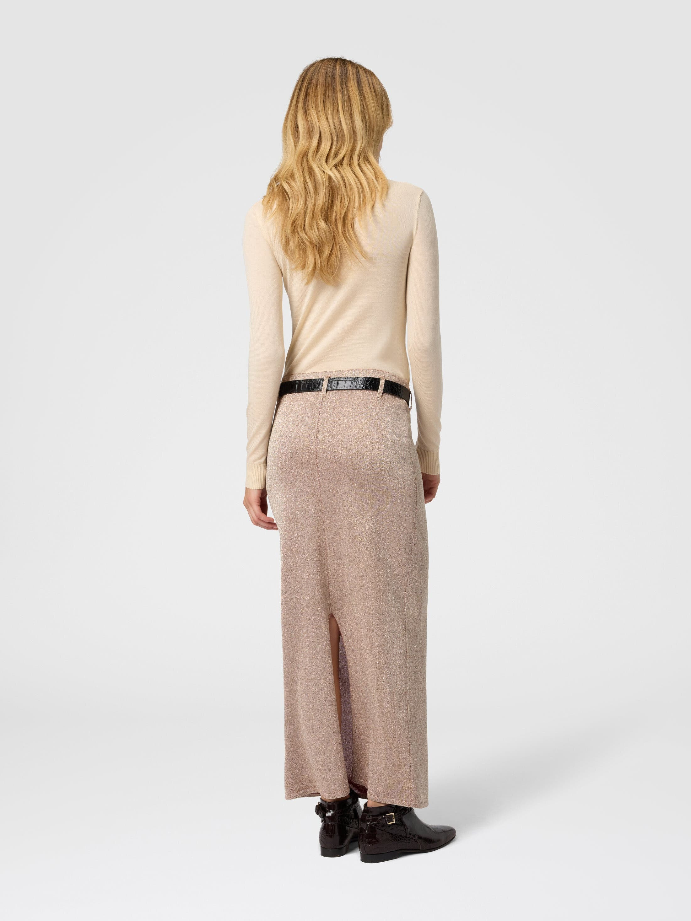 Missoni Long Skirt With Slit in Pink Lamé at Nordstrom - 3