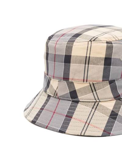 Barbour check-print bucket hat outlook