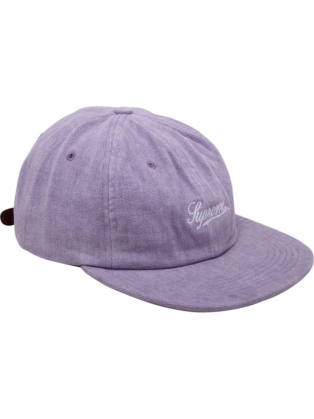 brushed twill script cap - 1