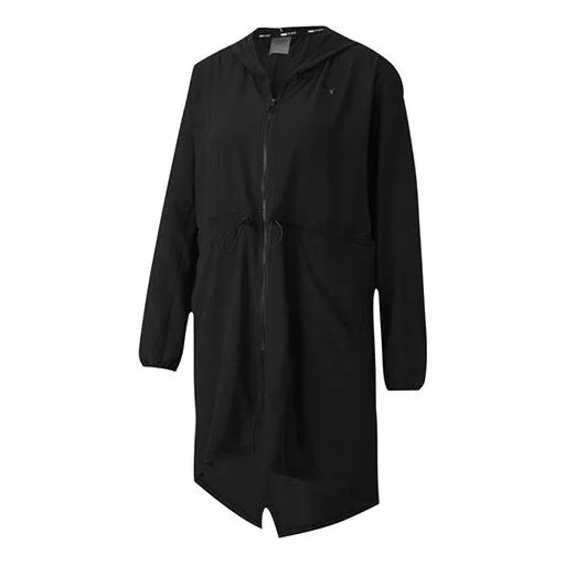 (WMNS) PUMA Studio Flow Woven Hooded Jacket 'Black' 519643-02 - 1