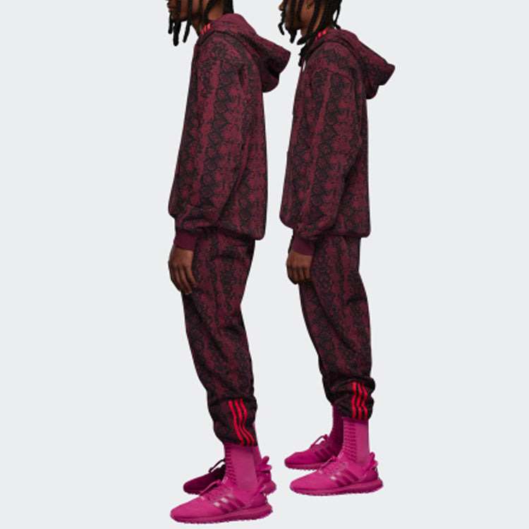 adidas x IVY PARK Crossover Full Print Snake Skin Printing Casual Sports Pants/Trousers/Joggers CHER - 8