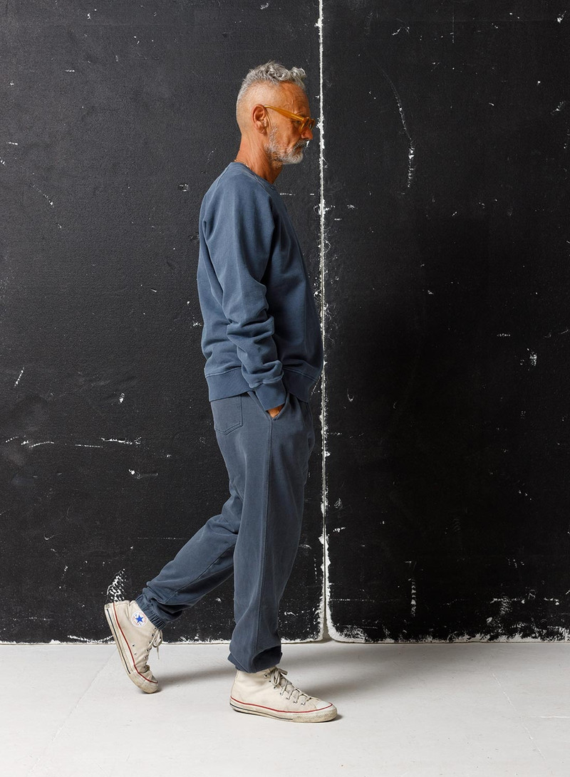 Embroidered Arrow Crew in Navy 4