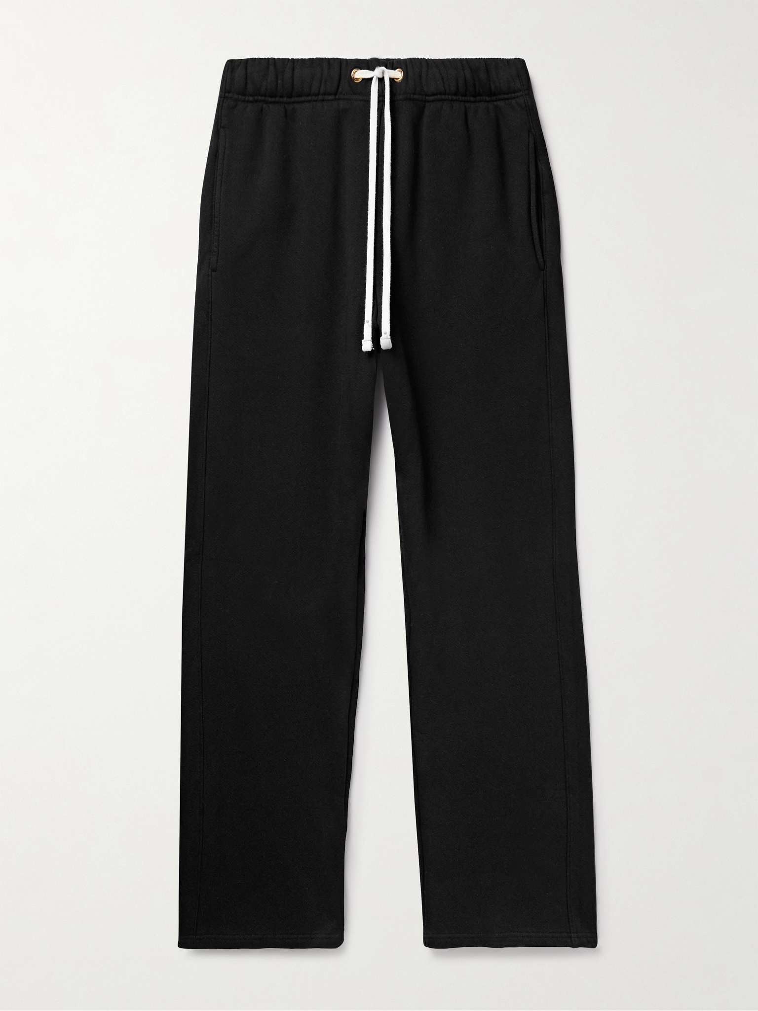Straight-Leg Garment-Dyed Cotton-Jersey Sweatpants - 1