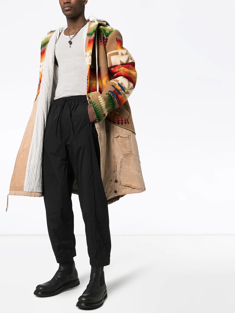 50/50 hooded coat - 2