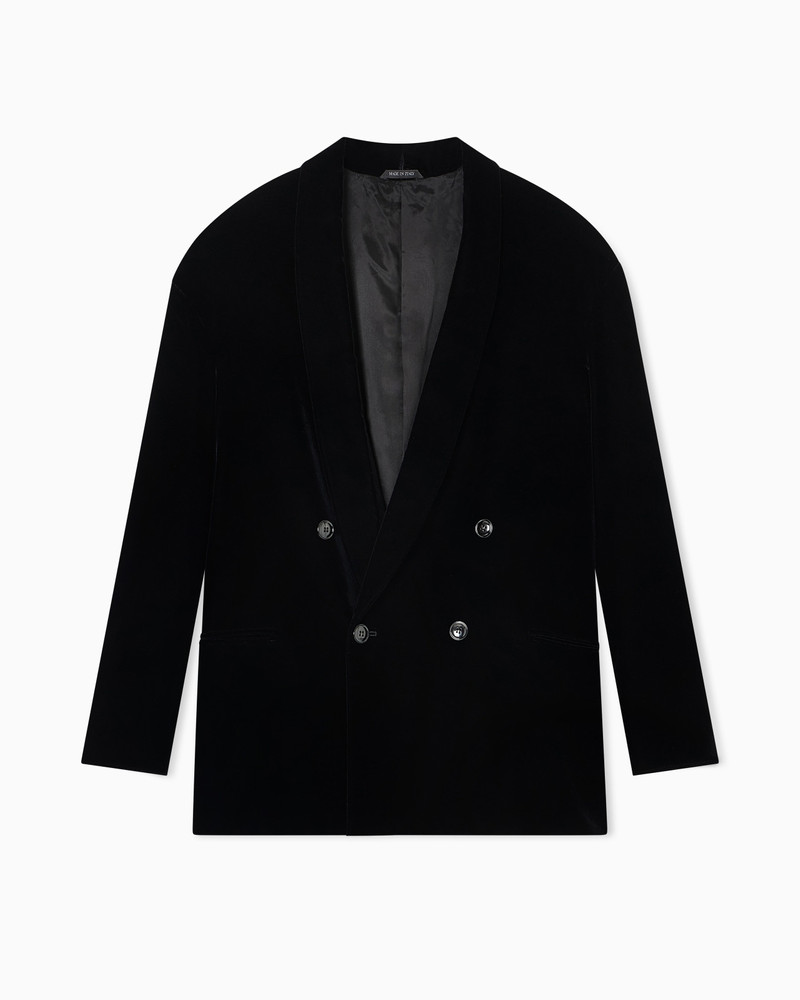 DOUBLE-BREASTED VELVET JACKET 1