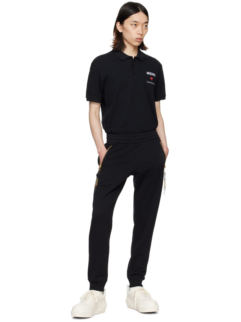 Moschino Black Hardware Sweatpants outlook
