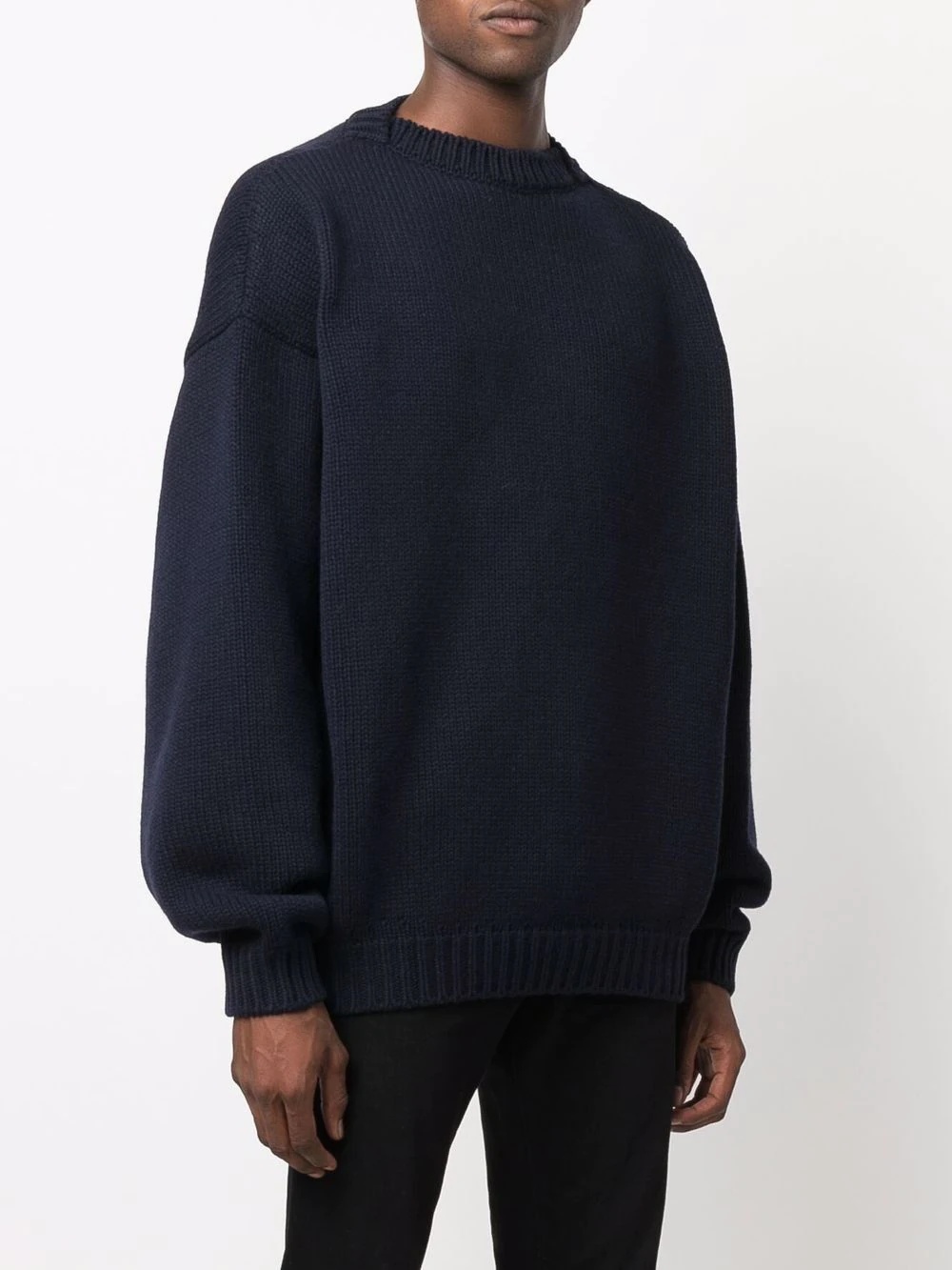 crew-neck wool jumper - 3