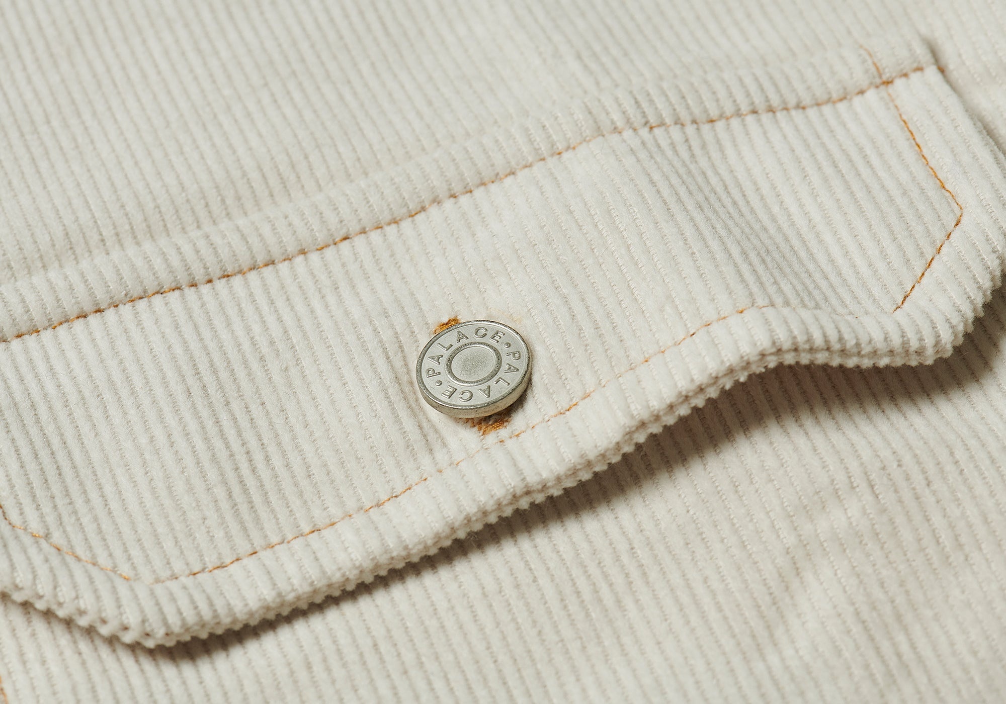 DROP SHOULDER CORD SHIRT SOFT WHITE - 4