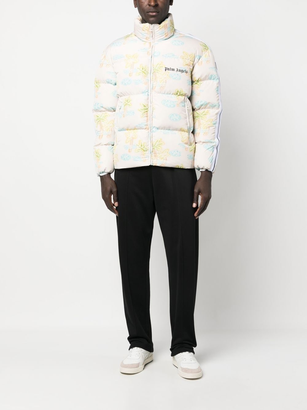 graphic-print padded jacket - 2