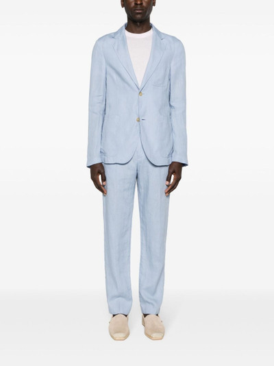 Canali single-breasted linen blazer outlook