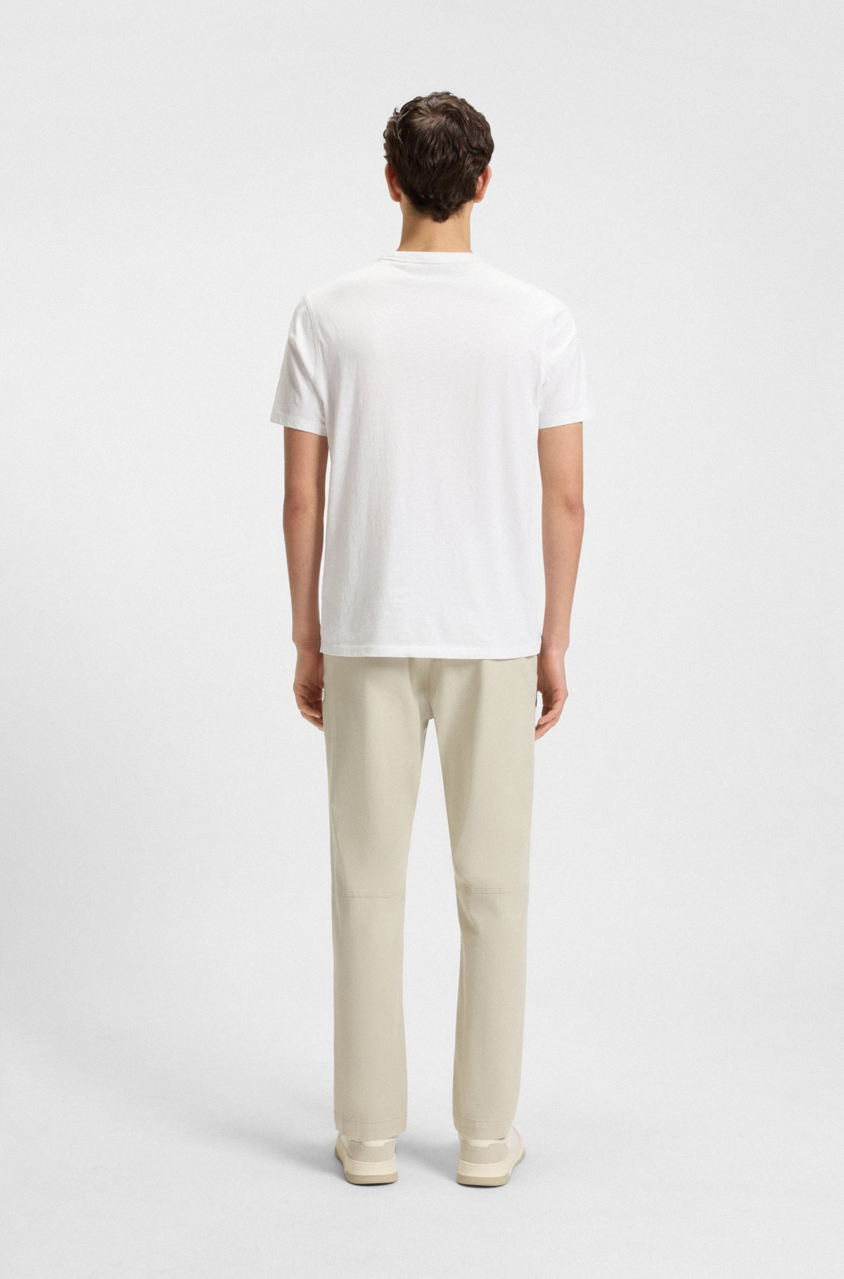REGULAR-FIT T-SHIRT IN COTTON WITH MOULINE LOGO - 5