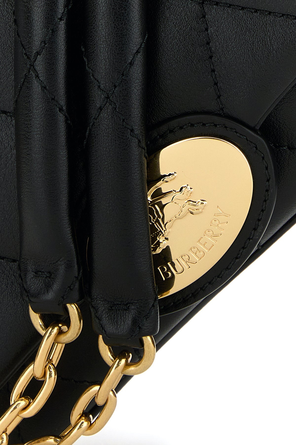 Black leather small Strand shoulder bag - 4