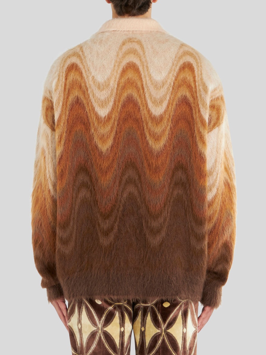 DEGRADÉ JACQUARD POLO JUMPER - 5