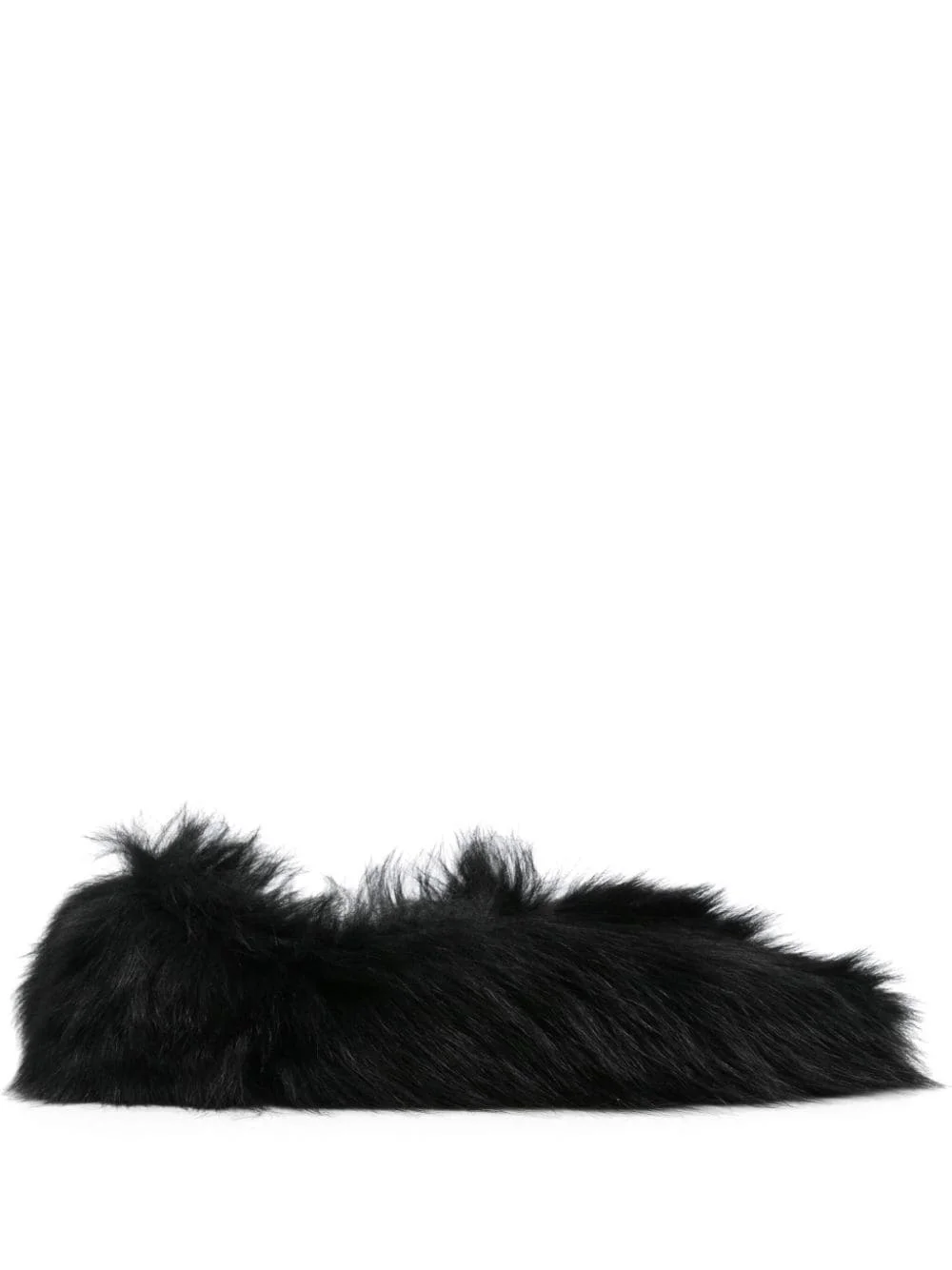 faux-fur ballerina shoes - 1