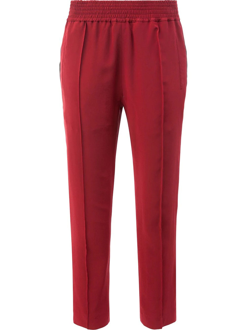 elastic waist cropped pants 1