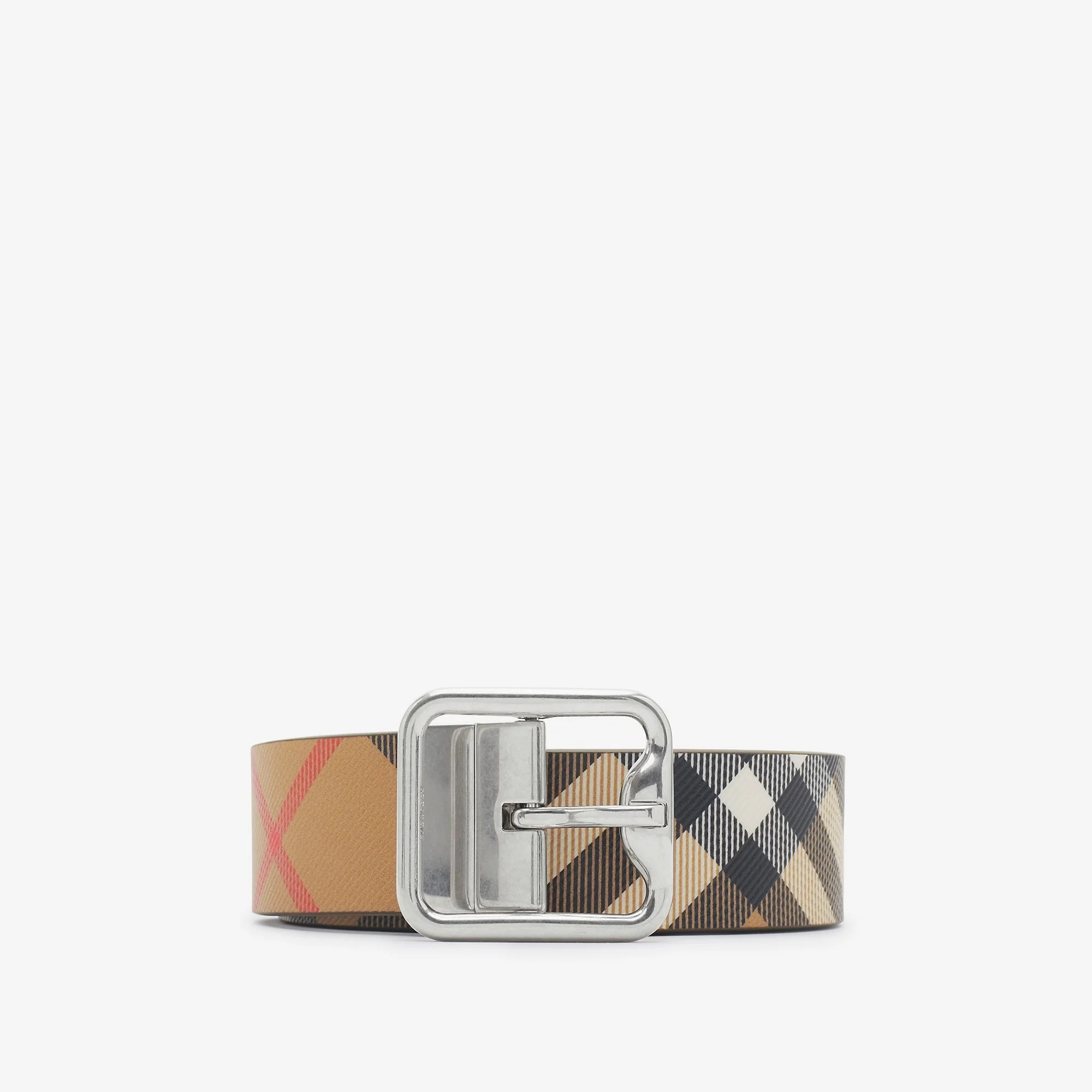Reversible Check B Buckle Belt - 1
