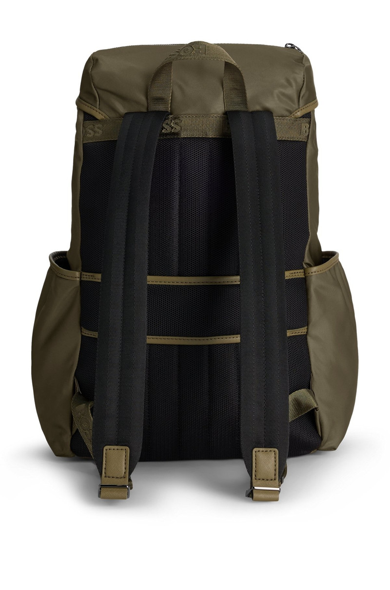 BOSS SELECTED BY SHOHEI OHTANI MULTI-POCKET BACKPACK WITH DOUBLE B MONOGRAM TRIM 2