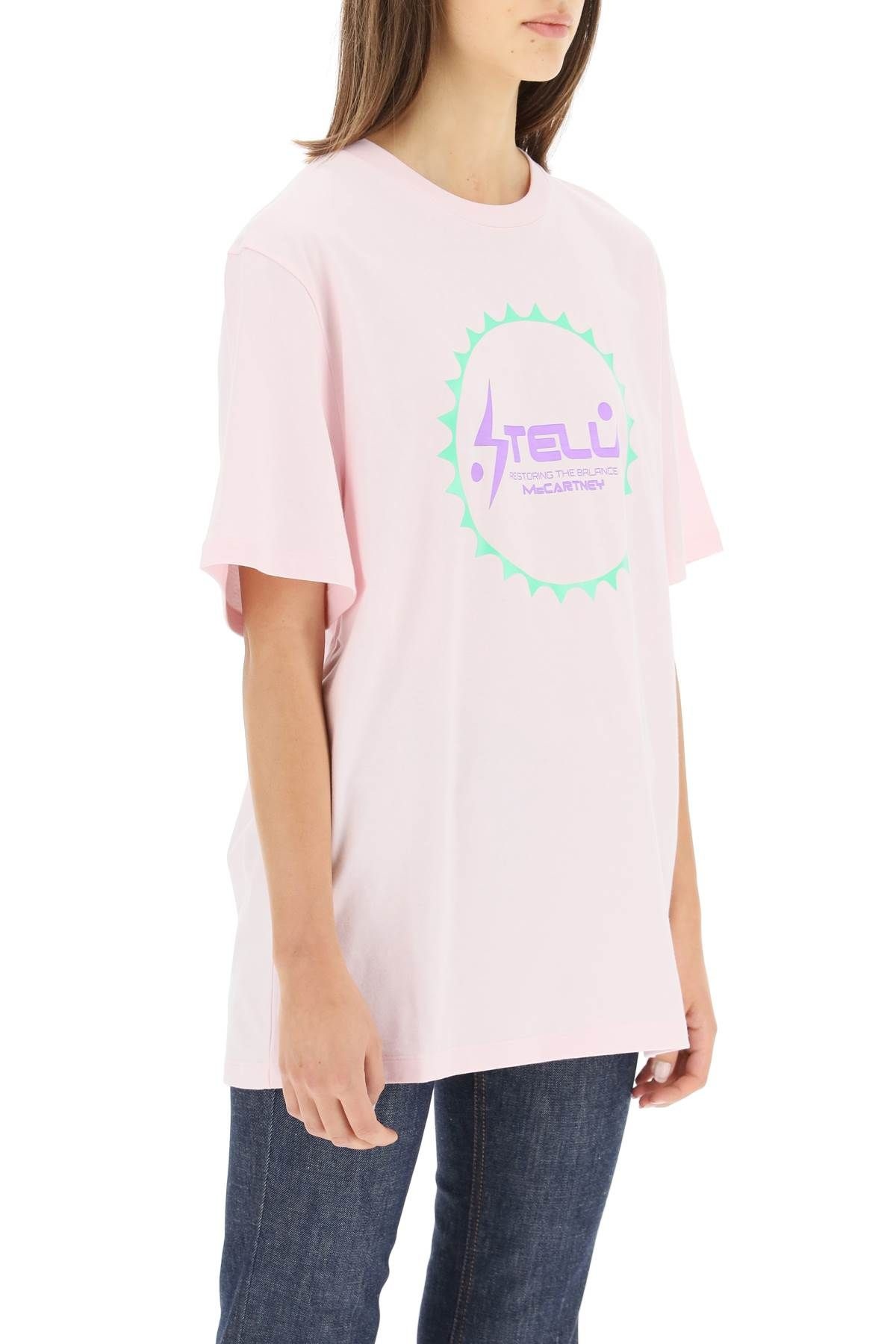 T-SHIRT WITH GRAPHIC LOGO PRINT - 3