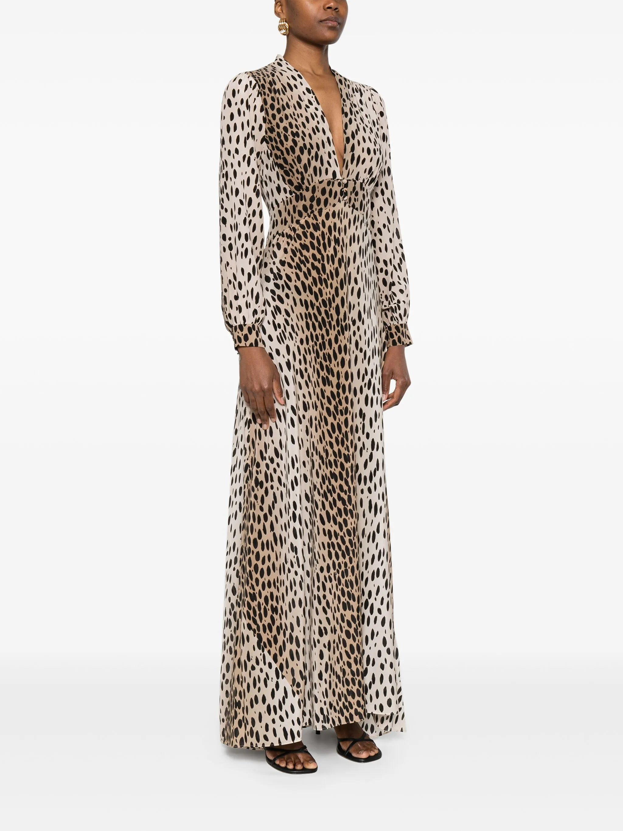 Rixo V-neck Dress - 4