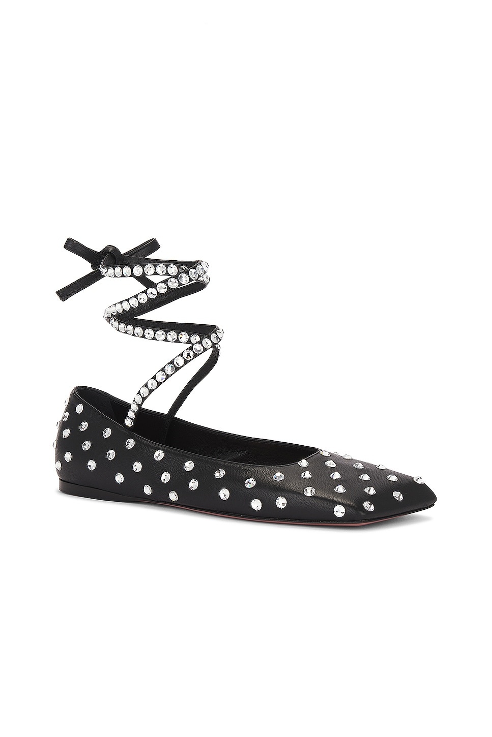 Ane Crystal Lace Up Flat - 2