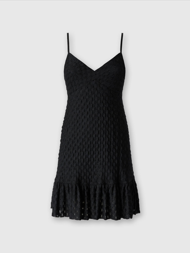 Sleeveless 미니 드레스 와 lace tiered 스커트 1