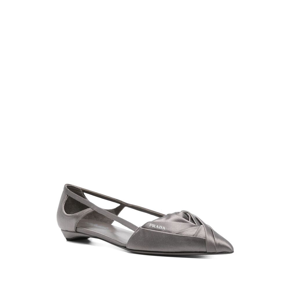 Prada Grey Ballet Flats Women - 3
