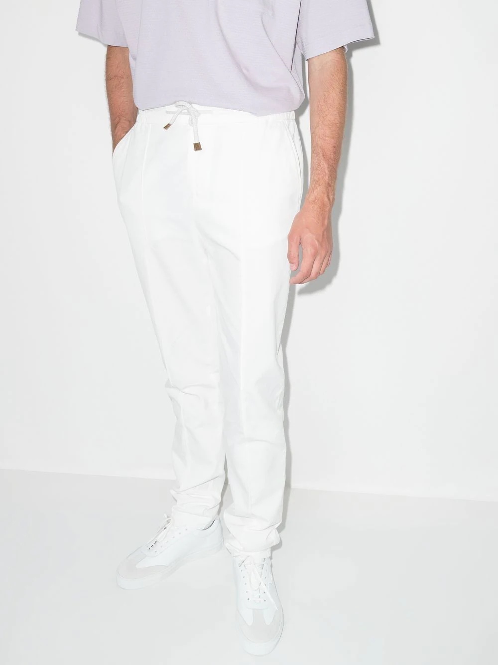 drawstring chino trousers - 2