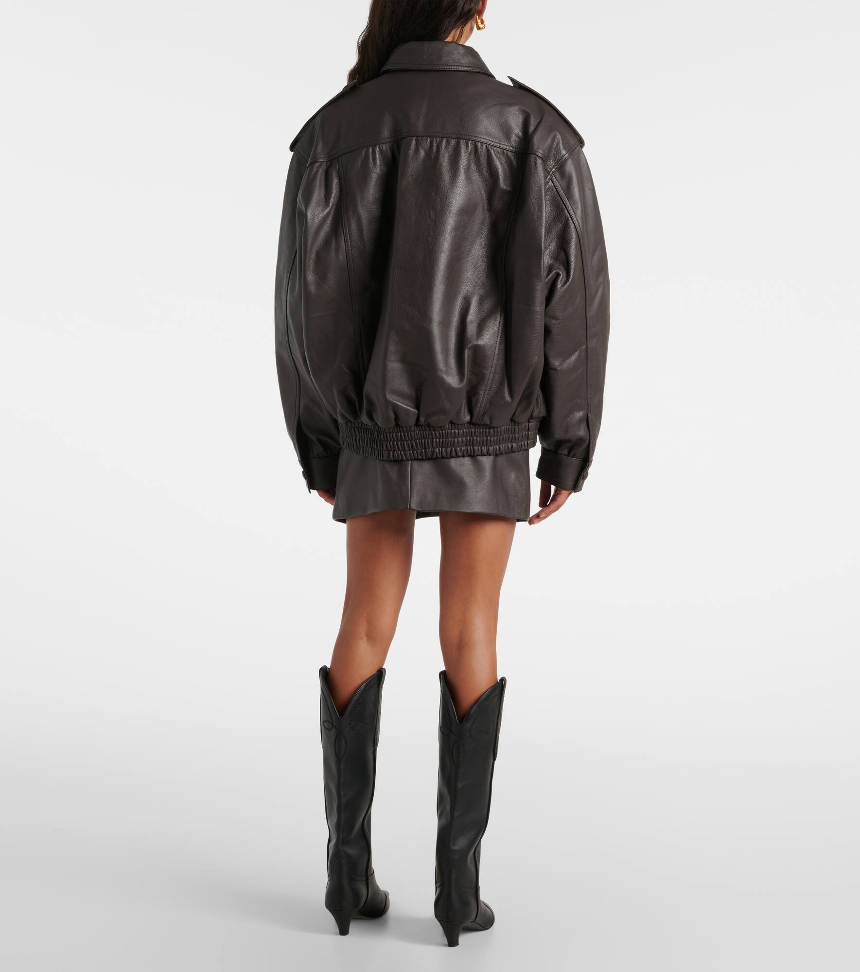 Charlie leather bomber jacket - 3