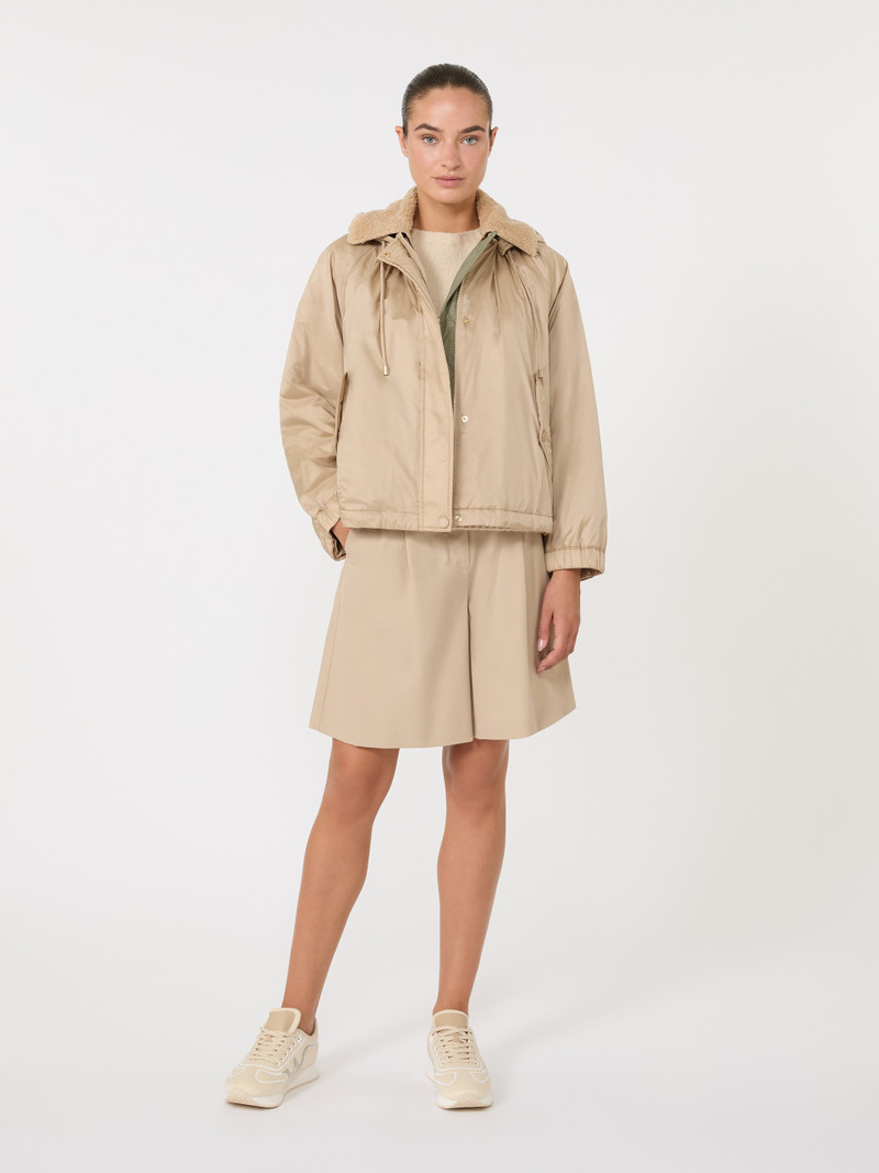 WEEKEND Max Mara ARLES Reversible water-repellent canvas windbreaker outlook