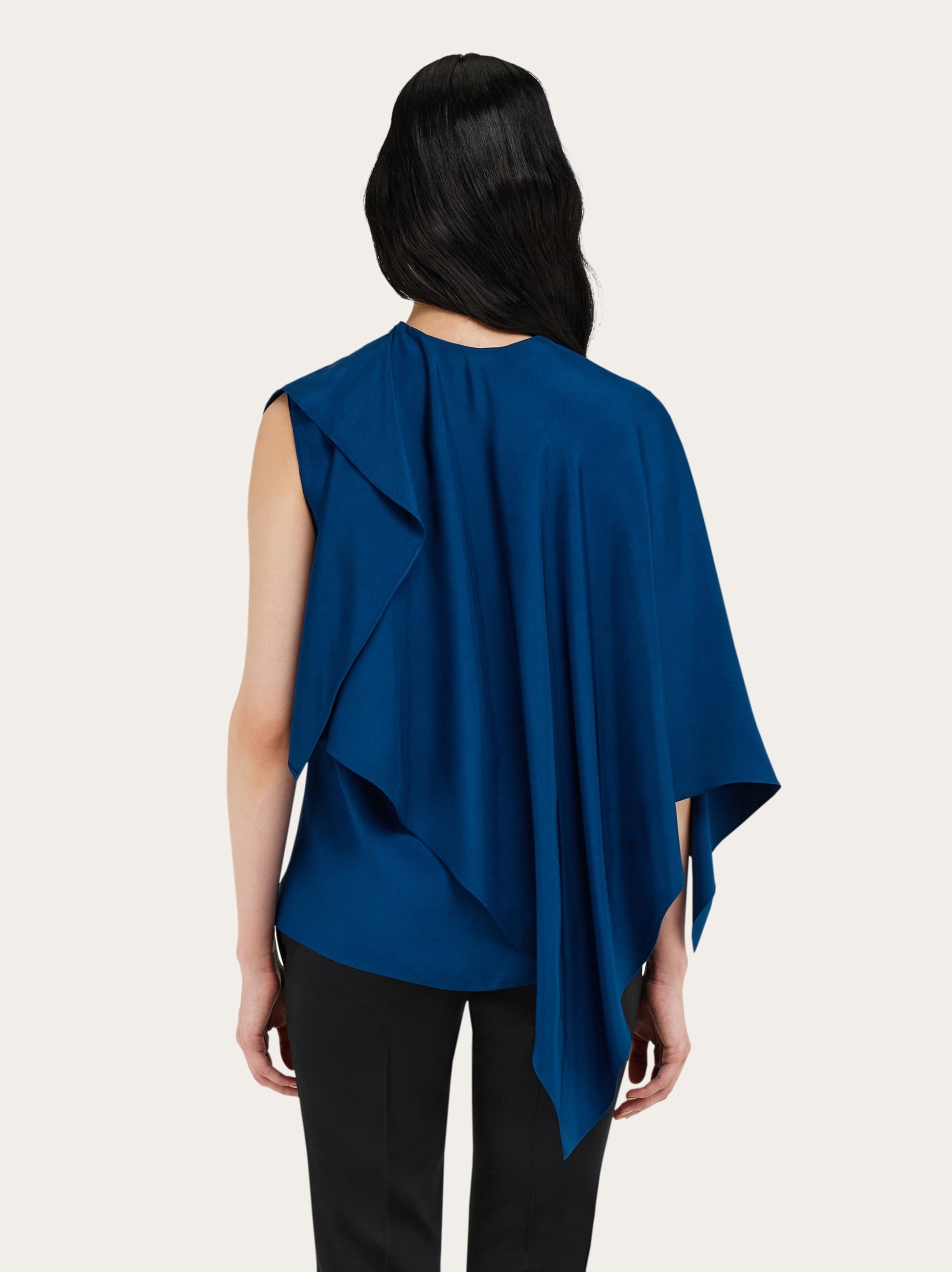Viscose top with cape detail - 4
