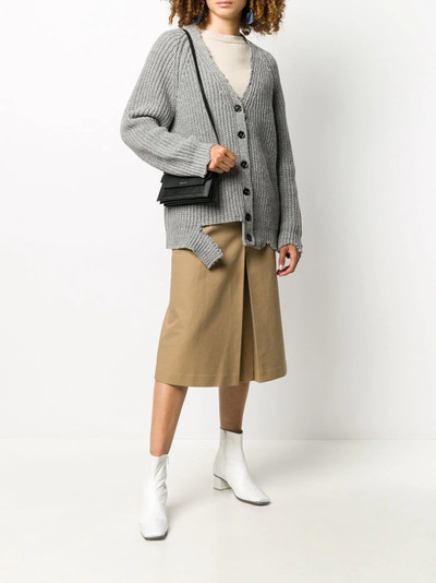 Marni deconstructed wool cardigan outlook