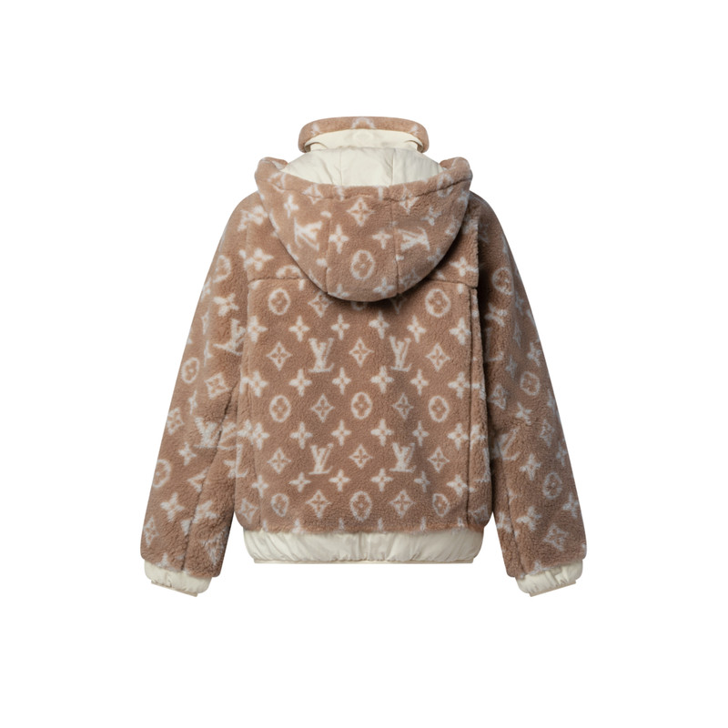 Monogram Fleece Hooded Jacket 4