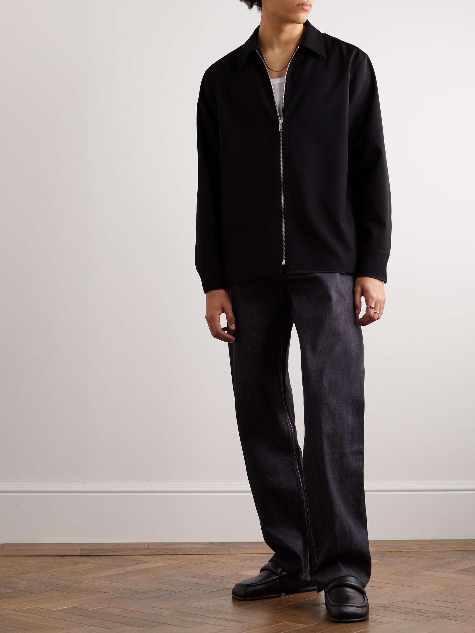 Jil Sander Canvas Zip-Up Shirt Jacket | mrporter | REVERSIBLE