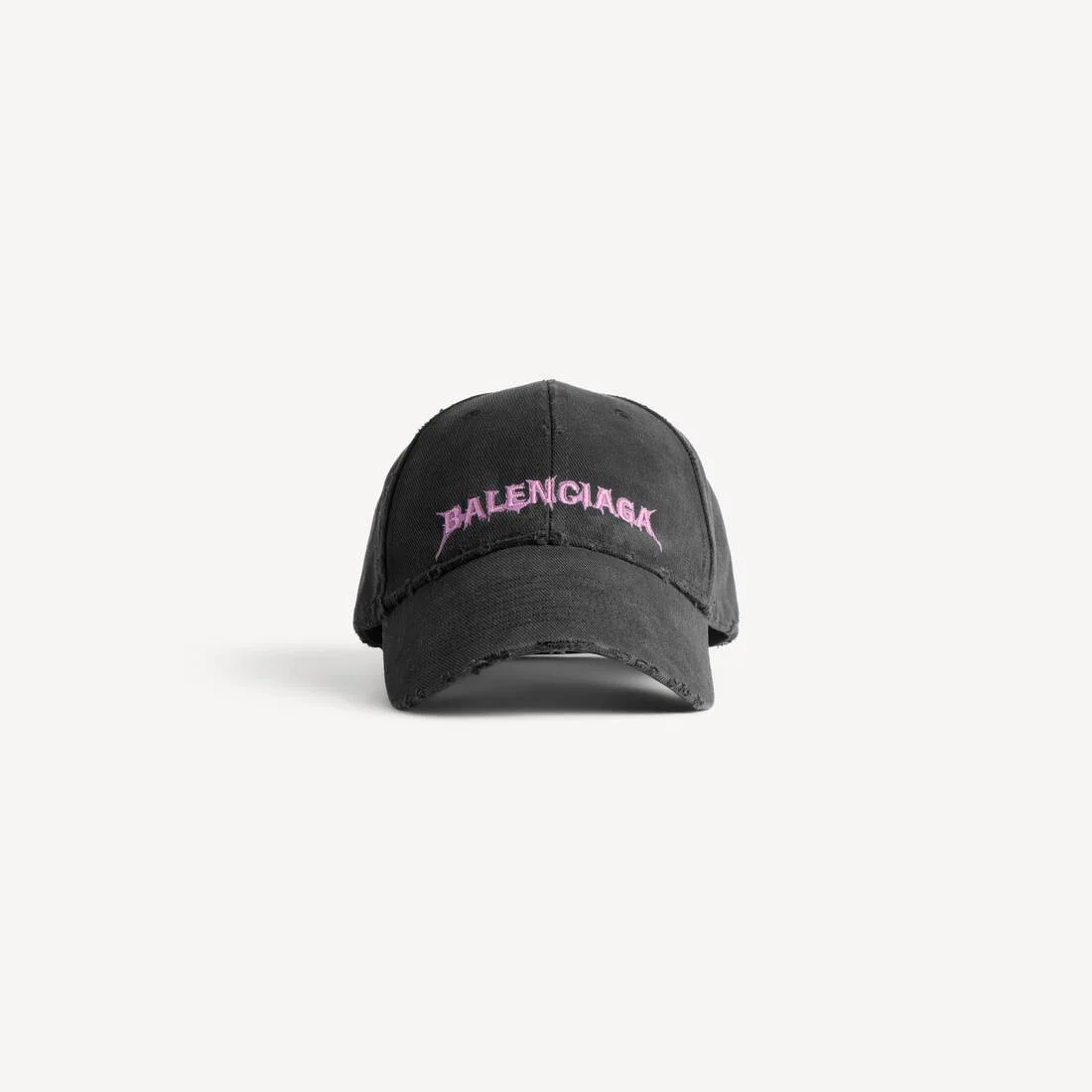 Men's Diy Balenciaga Back Cap in Black - 1