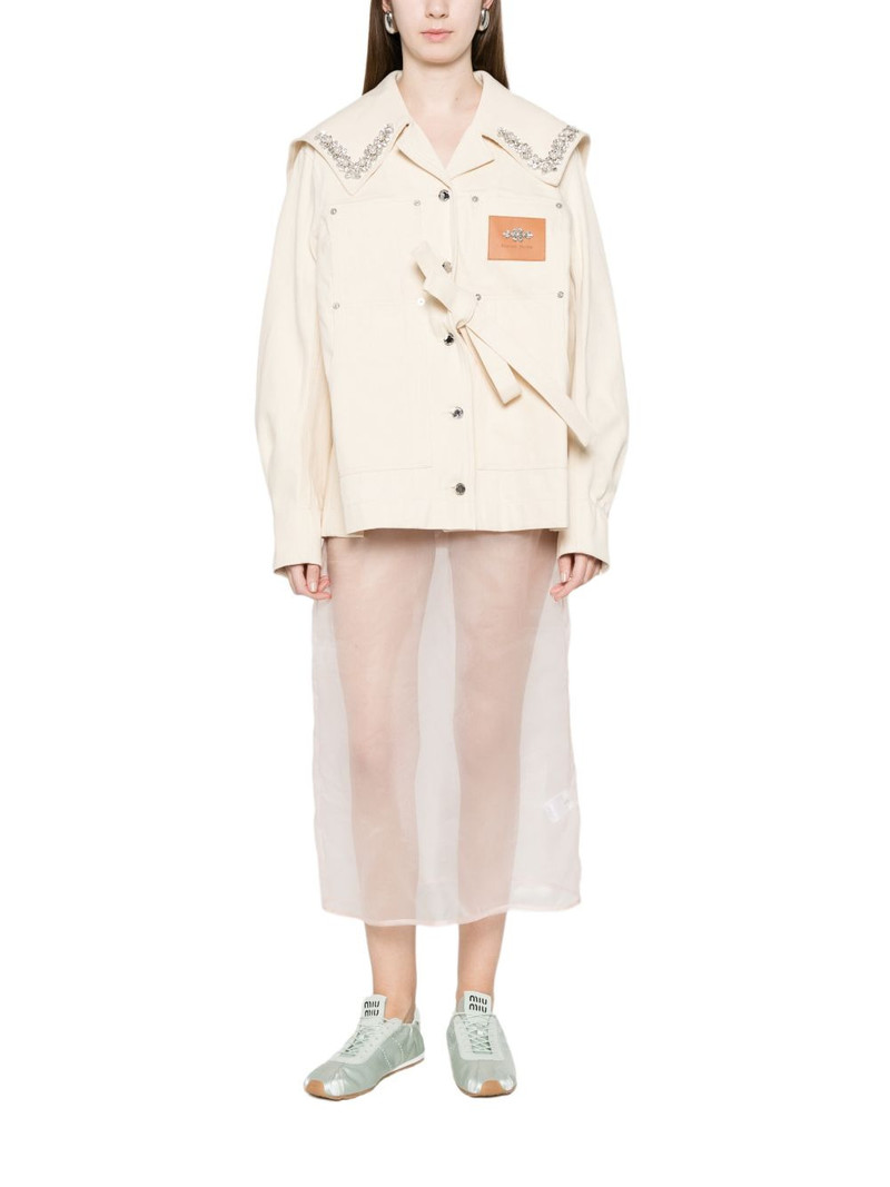 Simone Rocha sailor-collar bow jacket outlook